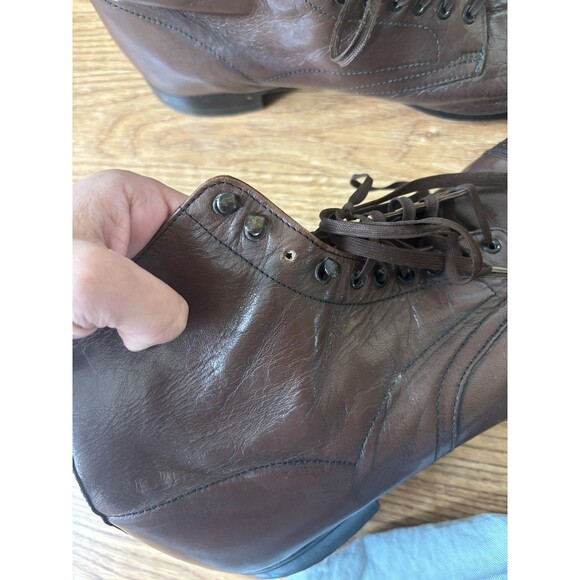 Stacy Adams Vintage Men\'s Ankle Shoes Boots Brown Leather Cap Toe Size 8 main image 5